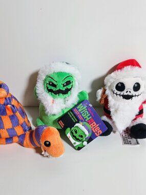 Disney Wishable Nightmare Before Christmas Bundle Jack Oggie Boogie Snake